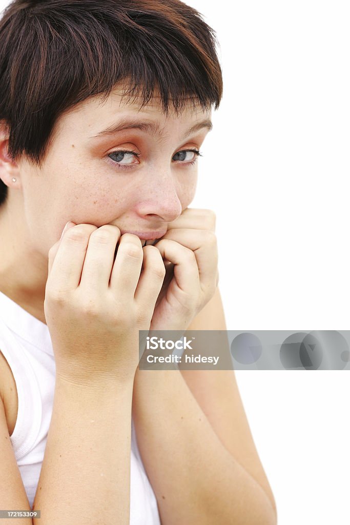 Кусать ногти - Стоковые фото 16-17 лет роялти-фри