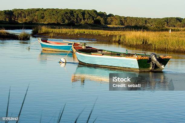 Kleine Holz Fischerboote Stockfoto und mehr Bilder von Cape Cod - Cape Cod, Paar - Partnerschaft, Abenddämmerung