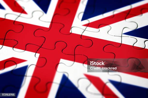 Uk Flag Puzzle Stock Photo - Download Image Now - Agreement, Attached, British Flag
