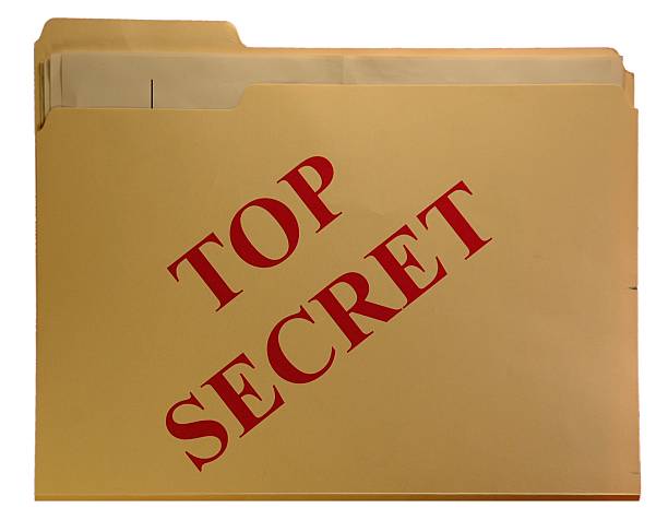 Top Secret File Folder stock photo