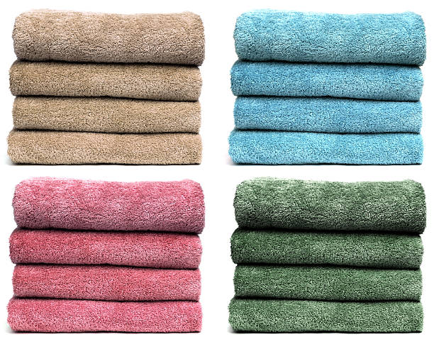 Four Sets of Towels stock photo
