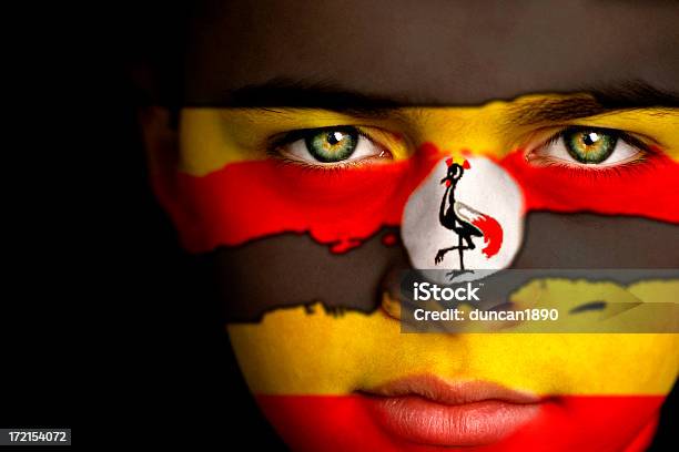 Ugandés Niño Foto de stock y más banco de imágenes de Bandera de Uganda - Bandera de Uganda, Bandera, Africano nativo