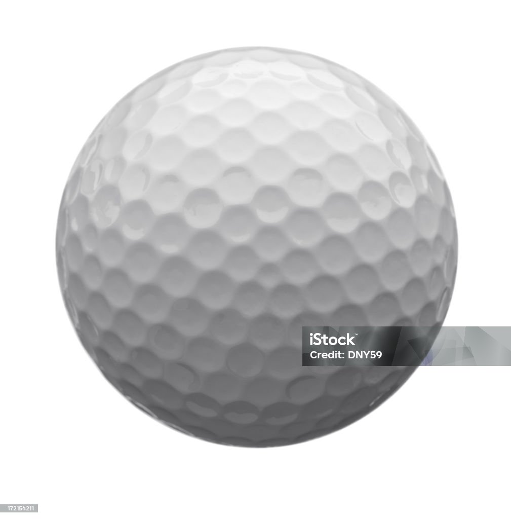 Em branco, bola de golfe - Foto de stock de Bola royalty-free