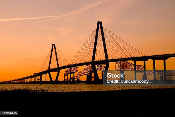 Foto de Ponte Arthur Ravenel Jr e mais fotos de stock de Carolina do Sul - Carolina do Sul, Monte Pleasant, Charleston - Carolina do Sul