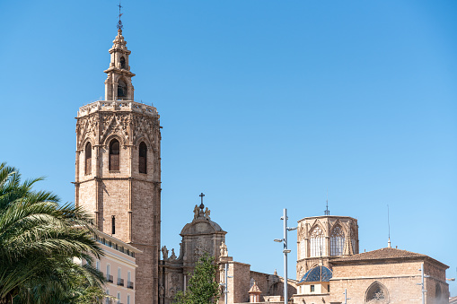 Torre del Micalet, also known as El Miguelete, the Bell Tower of Valencia Cathedral
