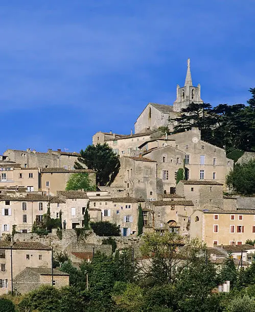 french hilltop village bonnieux the luberon vaucluse provence south of france europe