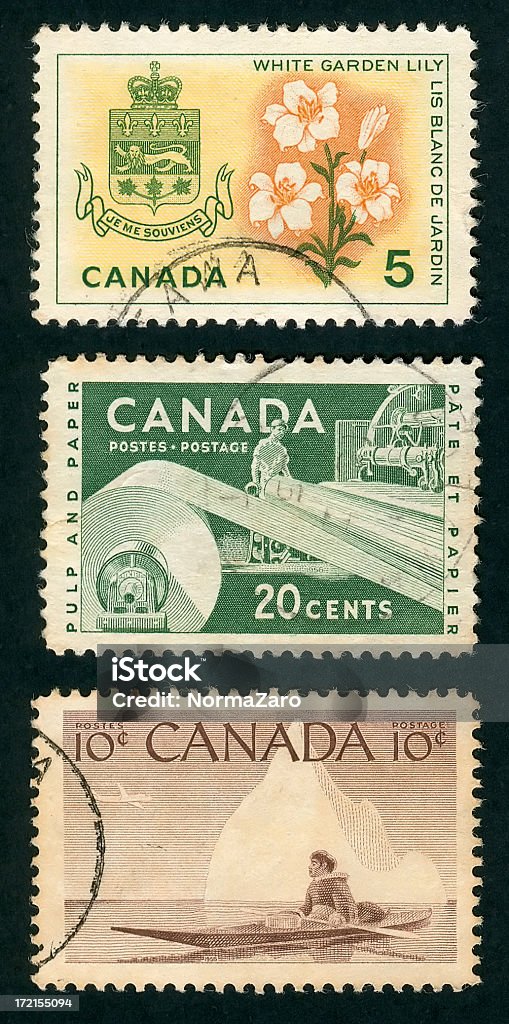 Sello postal Canadá - Foto de stock de Sello postal libre de derechos