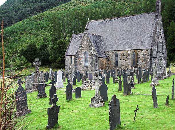 istock Church graveyard near Glenn Coe 172155150