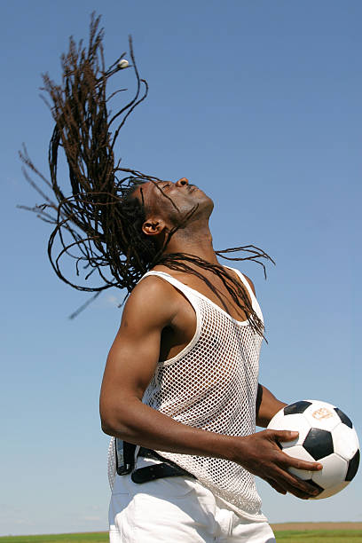 Man with soccer ball V