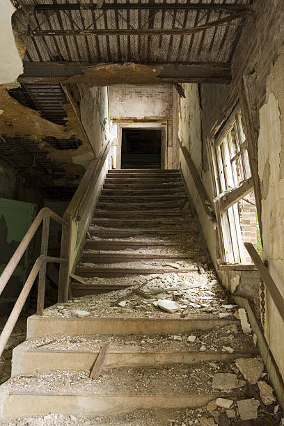Abandoned Staircase stock photo