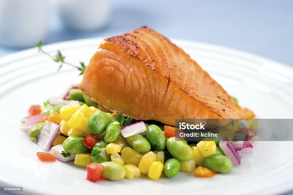 Lachs - Lizenzfrei Bohne Stock-Foto