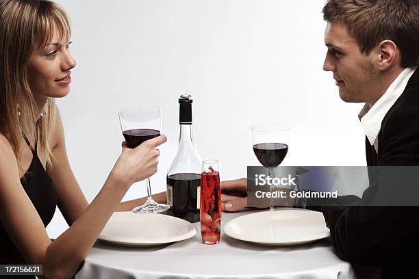 Abendessen Stockfoto und mehr Bilder von Alkoholisches Getränk - Alkoholisches Getränk, Blondes Haar, Dating
