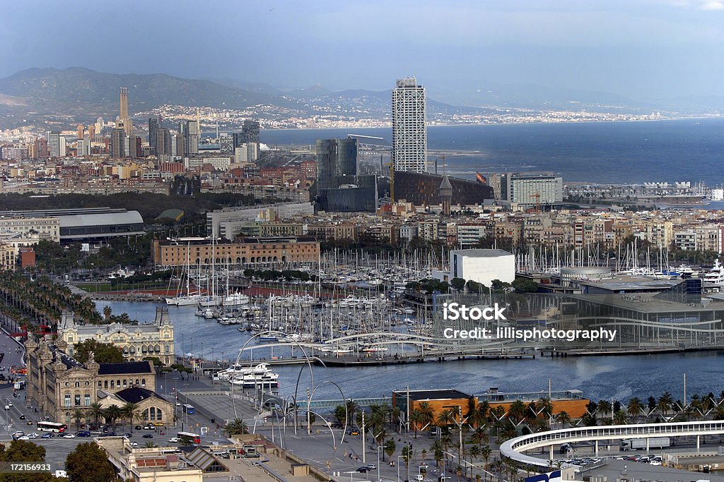 Porto di Barcellona, Spagna, Mediterraneo - Foto stock royalty-free di Acqua