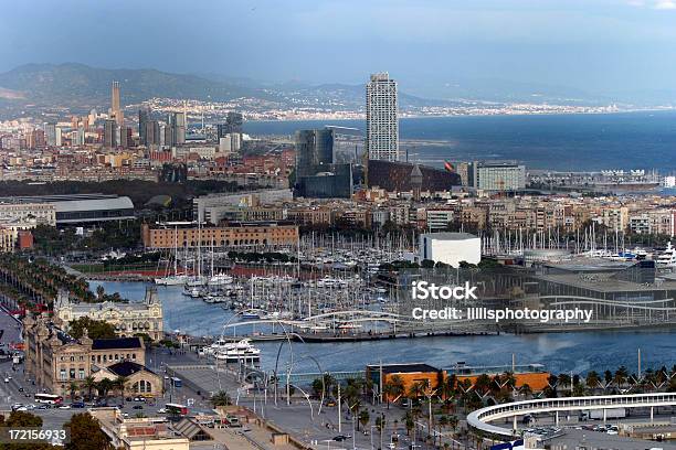 Porto Di Barcellona Spagna Mediterraneo - Fotografie stock e altre immagini di Acqua - Acqua, Albergo, Ambientazione esterna