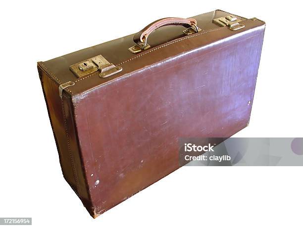 Jfk Era Leather Suitcase Hit The Road Jack Stock Photo - Download Image Now - 1960-1969, Adventure, Bag