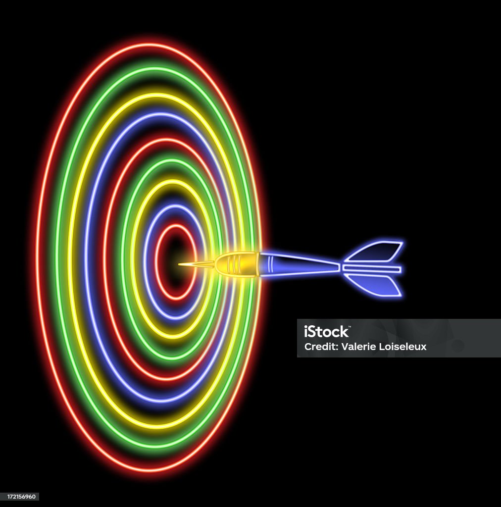 Olho de boi neon - Foto de stock de Luz Fluorescente royalty-free