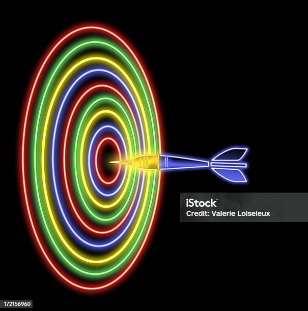 Foto de Olho De Boi Neon e mais fotos de stock de Luz Fluorescente - Luz Fluorescente, Néon, Alvo