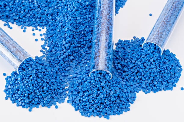 istock White plastic grain, plastic polymer granules,hand hold Polymer pellets, Raw materials for making water pipes, Plastics from petrochemicals and compound extrusion, resin from plant polyethylene. 1721571390