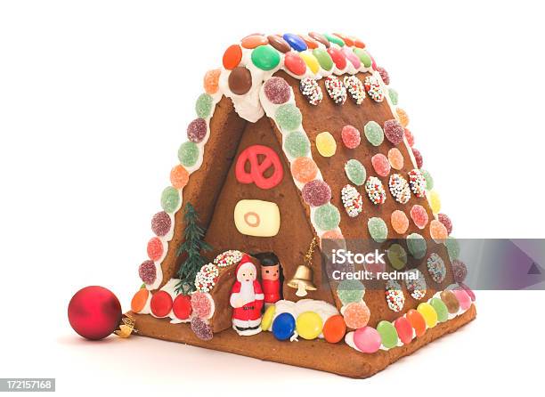 Gingerbresd Santas House Stock Photo - Download Image Now - Bell, Candy, Celebration Event