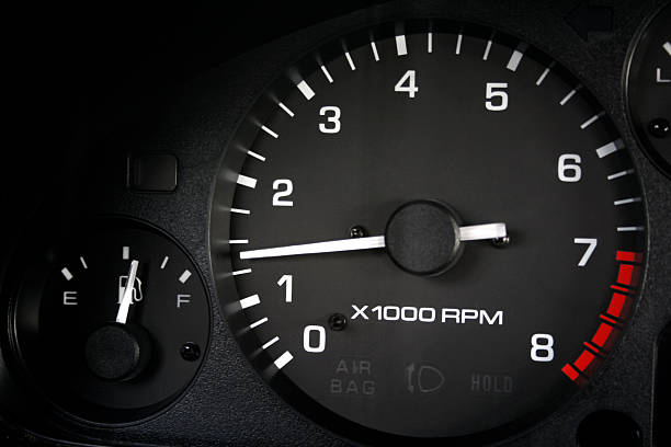 Dashboard close up, car interior, white light