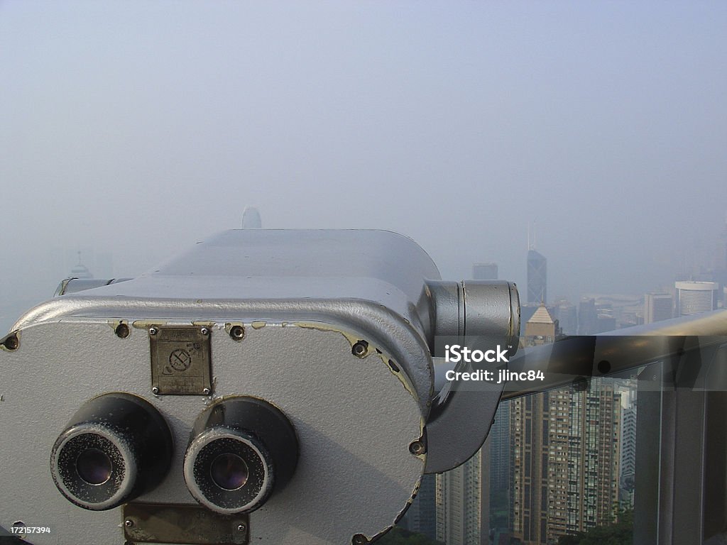 Binocolo con vista sulla città - Foto stock royalty-free di Asia