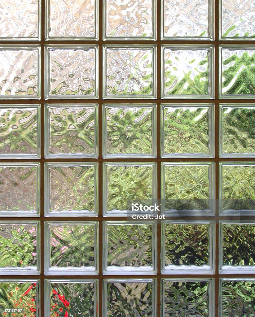Interior de Parede de blocos de vidro - Royalty-free Arquitetura Foto de stock