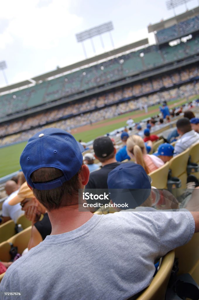 Take Me Out to the Ball Game Father and Son Creating Memories at a Baseball Game. Baseball - Sport Stock Photo