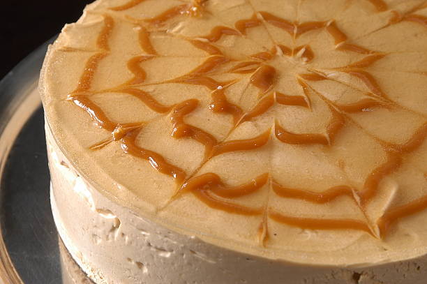 Cheesecake de caramelo - foto de acervo