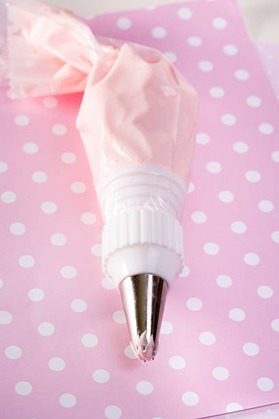 Pink Frosting stock photo