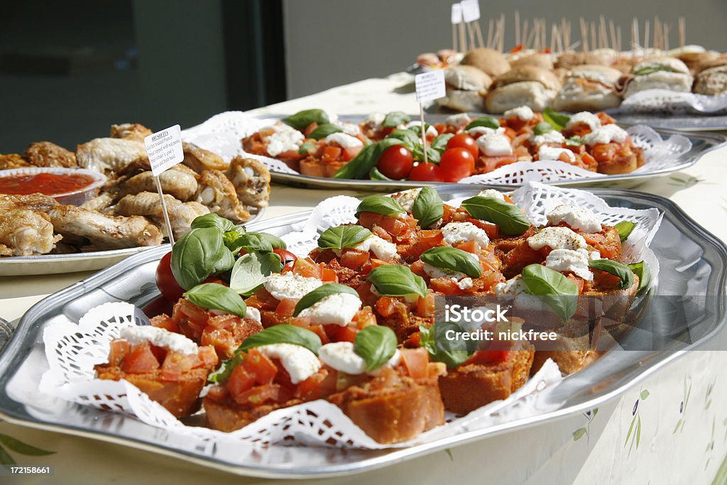 Business und Kanapees - Lizenzfrei Schnittchen Stock-Foto