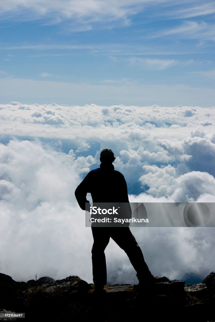 Alpinista sul bordo - Foto stock royalty-free di Adulto