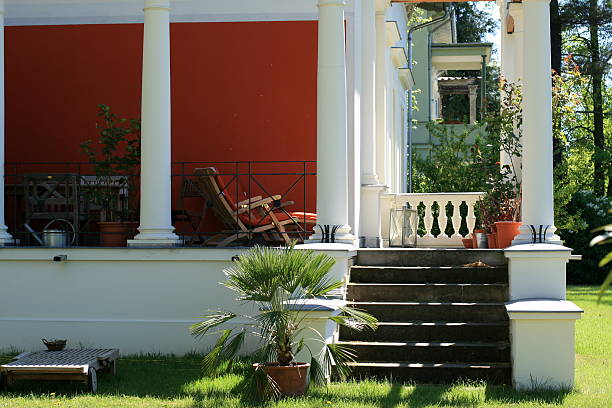 istock Veranda of suburban villa 172158830