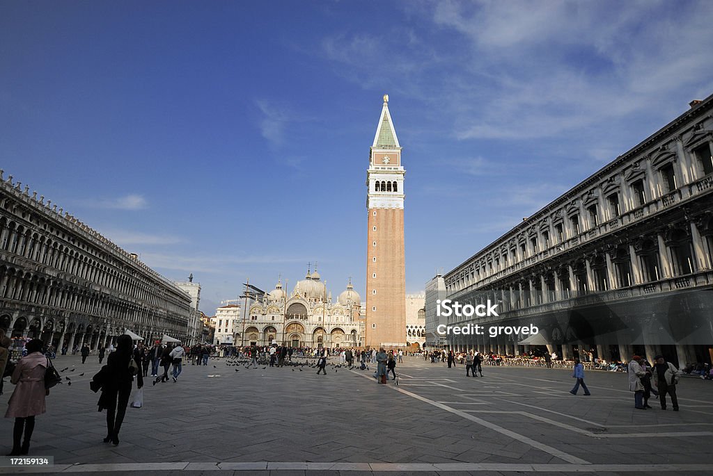 Campanário, piazza de san marco, Veneza - Foto de stock de Basílica royalty-free