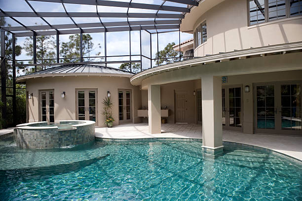 istock Swimming Pool and Spa at an Estate Home 172159140