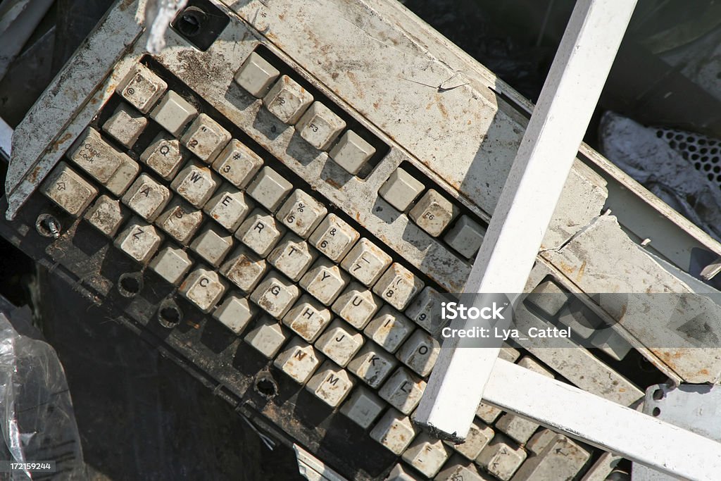 Müllkippe einer Tastatur # 10 - Lizenzfrei Elektroschrott Stock-Foto