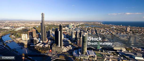 Photo libre de droit de Vue Panoramique De Melbourne banque d'images et plus d'images libres de droit de Admirer le paysage - Admirer le paysage, Angle de prise de vue, Australie