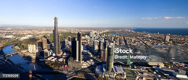 Foto de Horizonte De Melbourne e mais fotos de stock de Arranha-céu - Arranha-céu, Austrália, Capitais internacionais