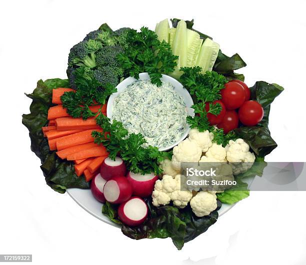 Crudite Platter Stock Photo - Download Image Now - Appetizer, Arrangement, Broccoli