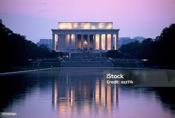 Pomnik Lincolna W Waszyngtonie Dc - zdjęcia stockowe i więcej obrazów Pomnik Lincolna - Pomnik Lincolna, Waszyngton DC, Wschód słońca