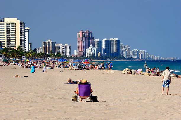 플라주 앞마당 1 - fort lauderdale florida beach lifeguard 뉴스 사진 이미지