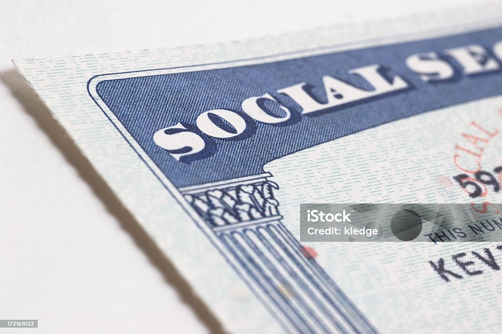 Cartão de Social Security - Royalty-free Cartão de Social Security Foto de stock