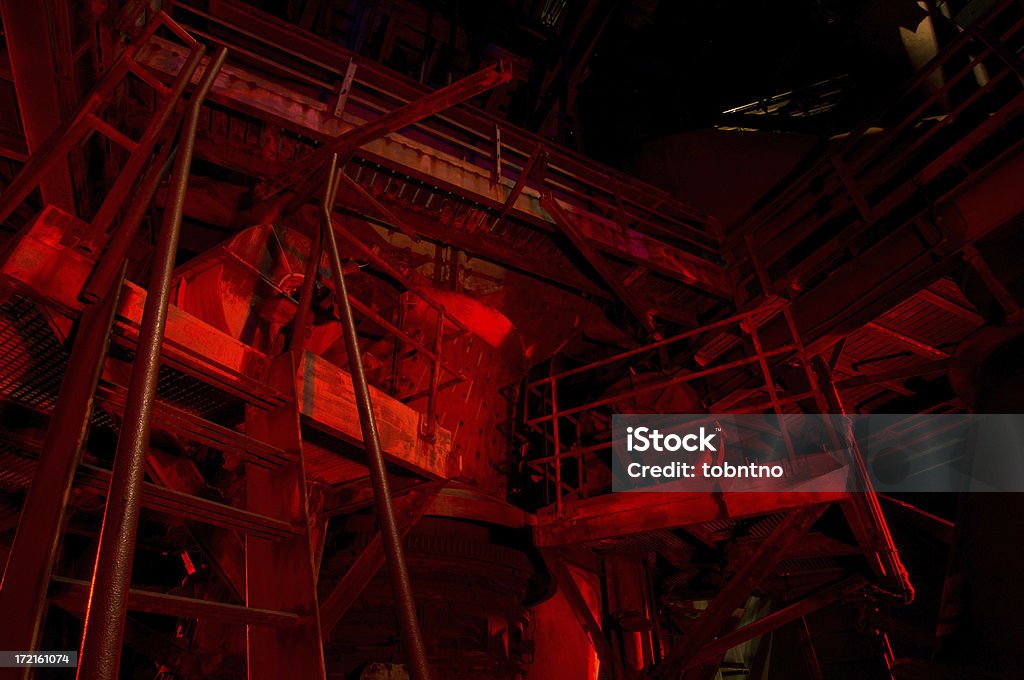 industrial arte: Vermelho - Foto de stock de Aço royalty-free