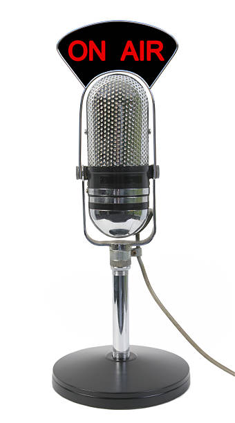 마이크 air - microphone mid air recording studio radio station 뉴스 사진 이미지