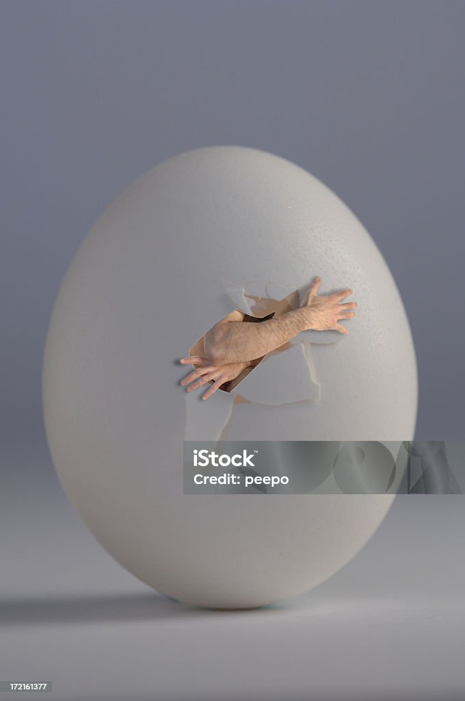 egg human hatching out of egg Salvador Dalí Stock Photo