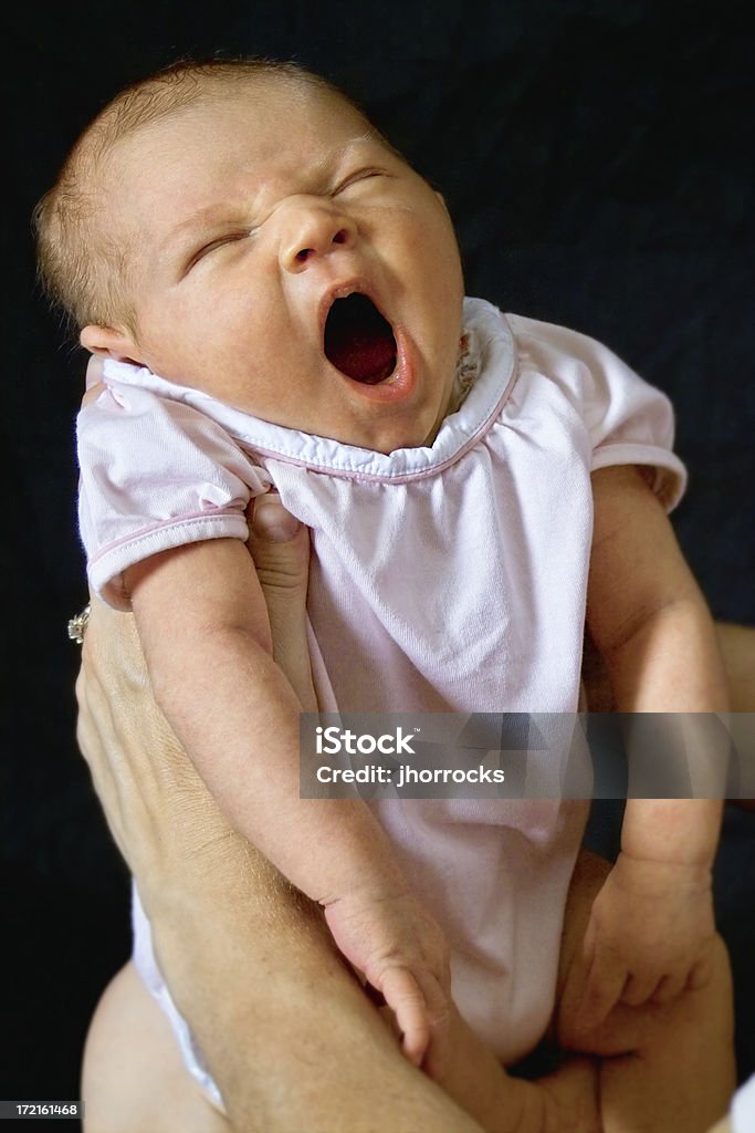 하품 아기 - 로열티 프리 가족 스톡 사진