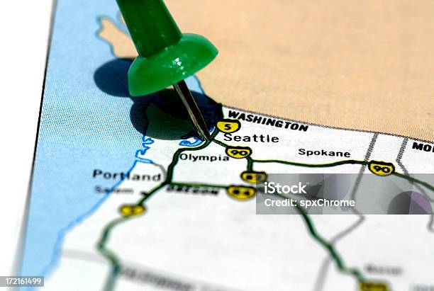 Seattle Mapy - zdjęcia stockowe i więcej obrazów Międzynarodowy port lotniczy Seattle-Tacoma - Międzynarodowy port lotniczy Seattle-Tacoma, Mapa, Przedmieście