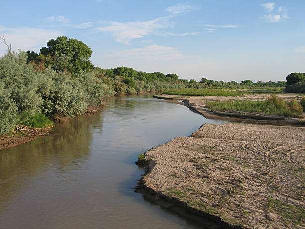 rio grande-estate - rio grande new mexico river valley foto e immagini stock