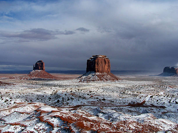 Monument Valley Winter stock photo