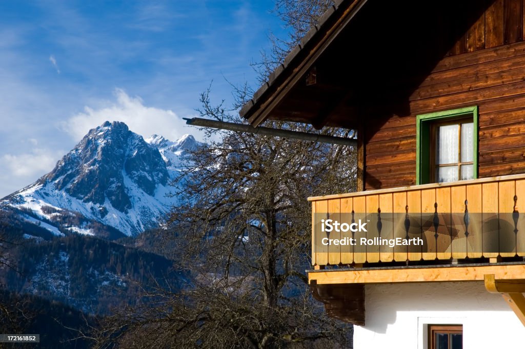 Ski Chalet Nahaufnahme - Lizenzfrei Alpen Stock-Foto