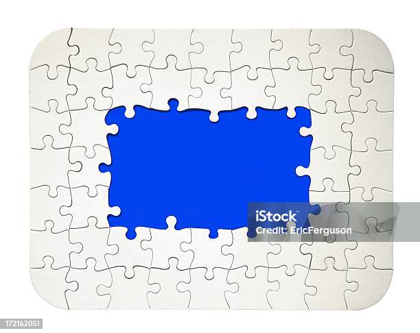 Puzzle Frame Stock Photo - Download Image Now - Above, Abstract, Angle